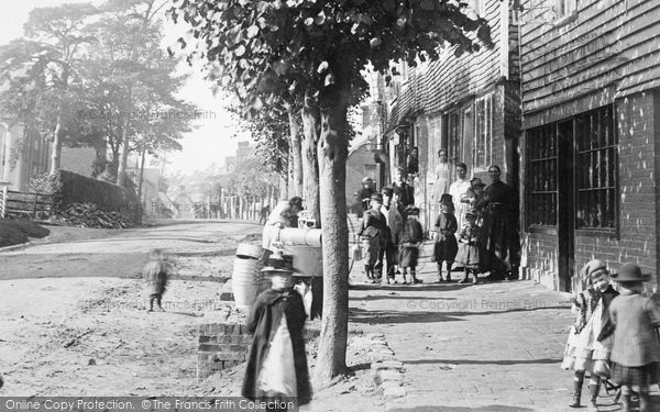 Photo of Burwash, Villagers 1889