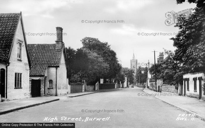 Photo of Burwell, High Street c.1955