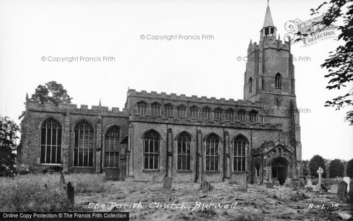 Photo of Burwell, St Mary's Church c.1955
