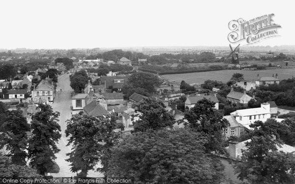 Photo of Burwell, Village From Church Tower c.1955