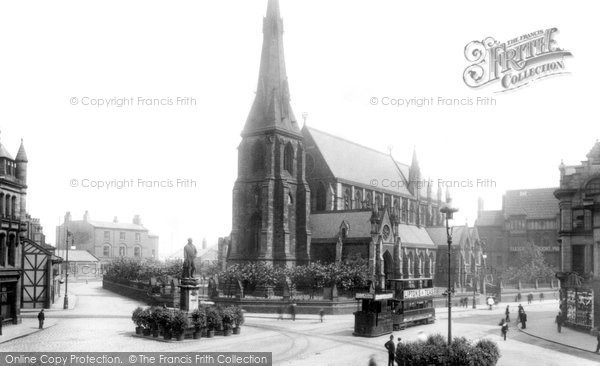 Photo of Bury, Market Place And Church 1902
