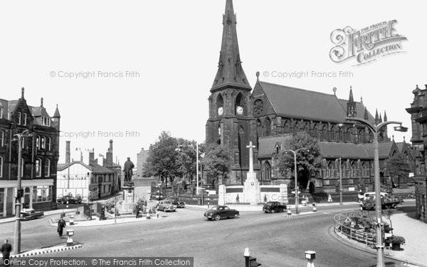 Photo of Bury, Market Place c.1955