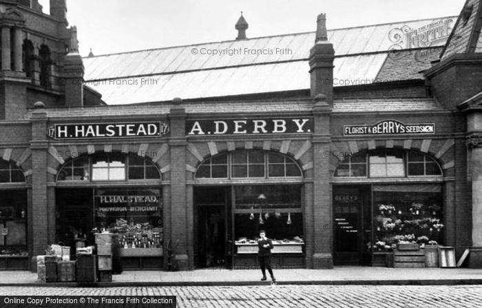 Photo of Bury, Shops On The Market 1902