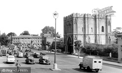 Abbey Gate And Angel Hill c.1960, Bury St Edmunds