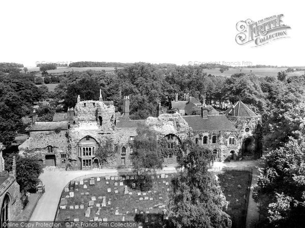 Photo of Bury St Edmunds, Abbey Ruins 1929