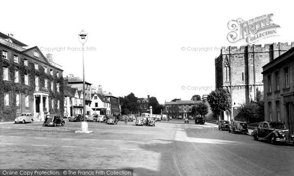 Photo of Bury St Edmunds, Angel Hill c.1955