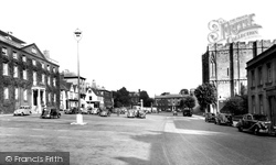 Angel Hill c.1955, Bury St Edmunds