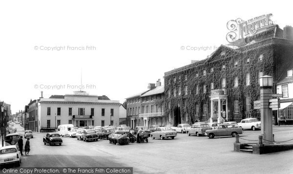 Photo of Bury St Edmunds, Angel Hotel And Athenaeum c.1965