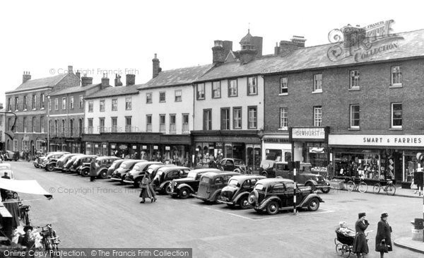 Photo of Bury St Edmunds, Buttermarket c.1950