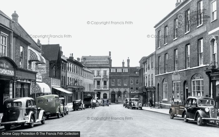 Photo of Bury St Edmunds, Buttermarket c.1955