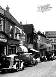 Buttermarket Shops c.1950, Bury St Edmunds