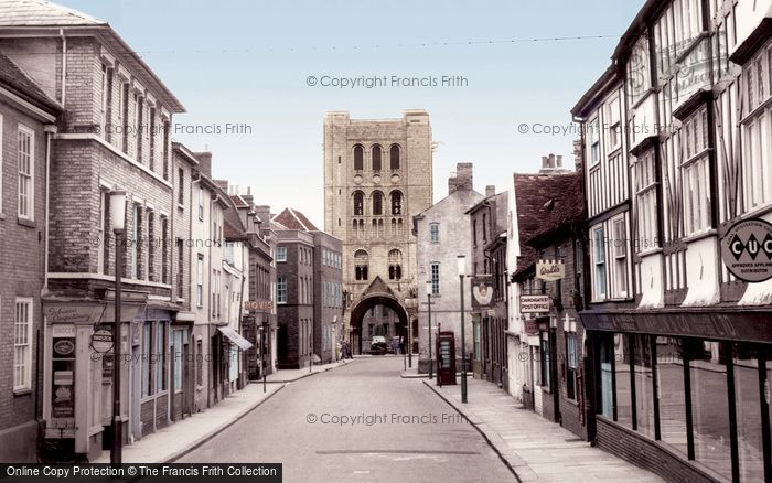 Photo of Bury St Edmunds, Churchgate Street c.1955