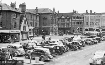 Bury St Edmunds, Cornhill c1950