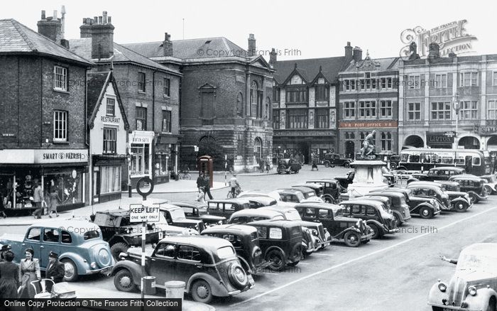 Photo of Bury St Edmunds, Cornhill c.1950