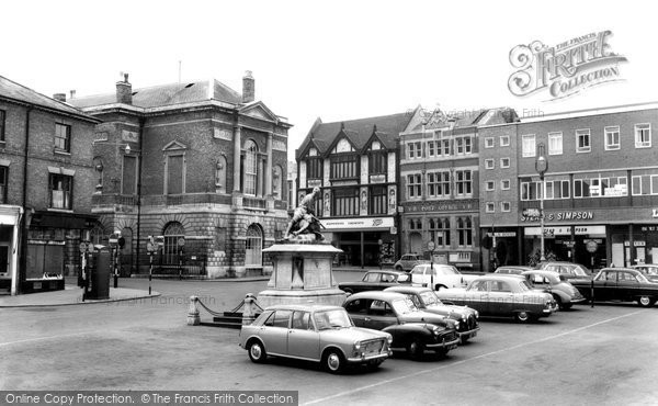 Photo of Bury St Edmunds, Cornhill c.1965