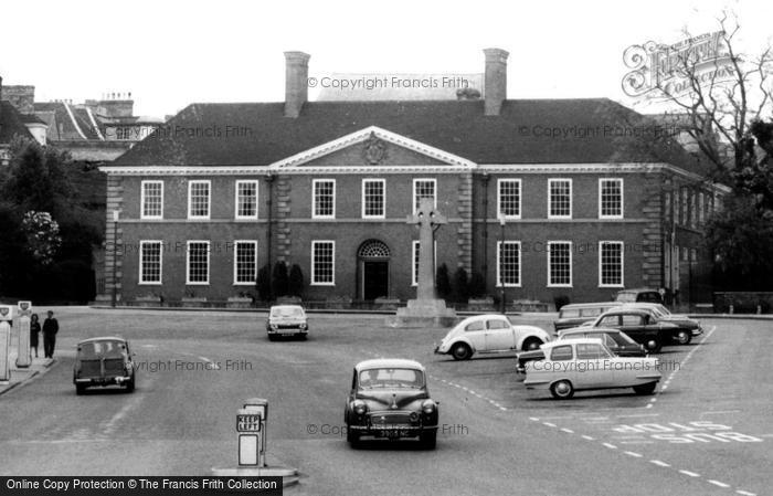 Photo of Bury St Edmunds, Council Building And Memorial, Angel Hill c.1965