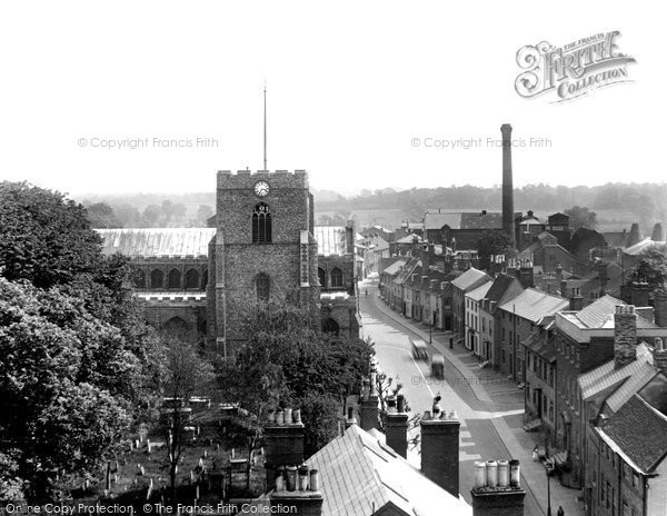 Photo of Bury St Edmunds, Crown Street 1929