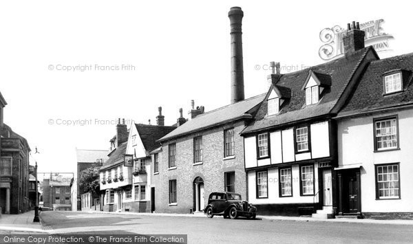 Photo of Bury St Edmunds, Crown Street c.1955