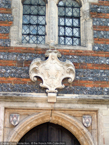 Photo of Bury St Edmunds, Guildhall Porch, Coat Of Arms 2004