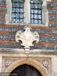 Guildhall Porch, Coat Of Arms 2004, Bury St Edmunds