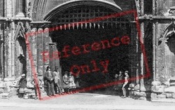People At Abbey Gate c.1900, Bury St Edmunds