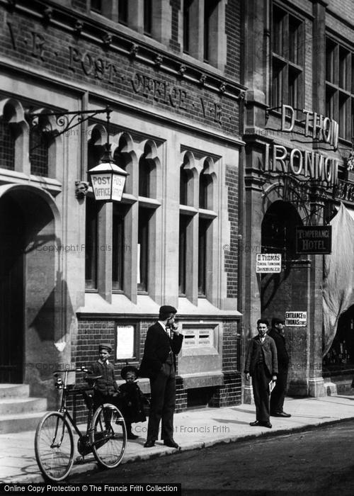 Photo of Bury St Edmunds, Post Office, Cornhill 1898