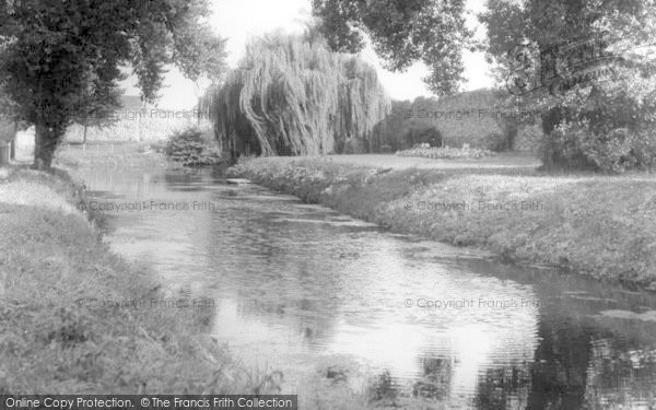 Photo of Bury St Edmunds, River Lark In Abbey Gardens c.1955