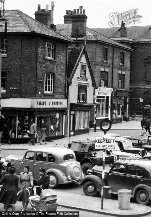 Photo of Bury St Edmunds, Shops, The Market Cross c.1950