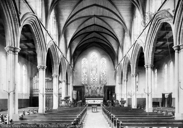Photo of Bury St Edmunds, St John's Church, Interior 1898