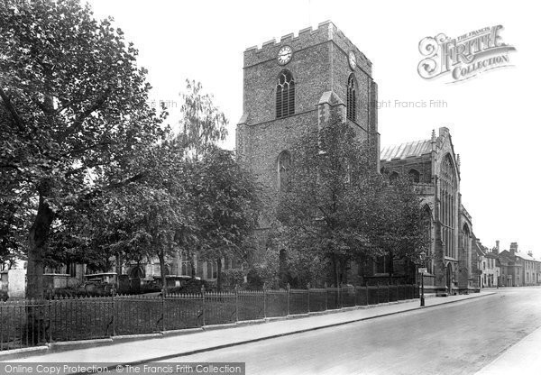 Photo of Bury St Edmunds, St Mary's Church 1922