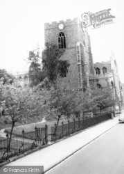 St Mary's Church c.1965, Bury St Edmunds