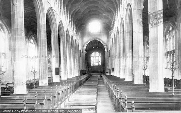 Photo of Bury St Edmunds, St Mary's Church Interior 1898