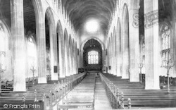 St Mary's Church Interior 1898, Bury St Edmunds
