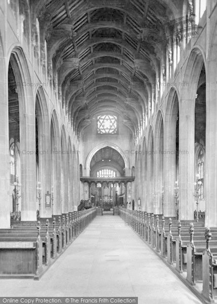 Photo of Bury St Edmunds, St Mary's Church Interior 1929