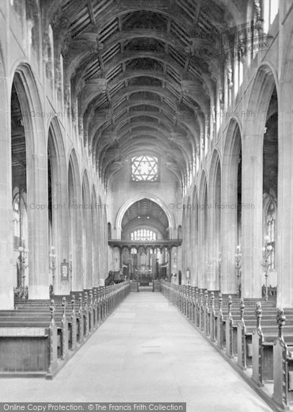 Photo of Bury St Edmunds, St Mary's Church Interior 1929