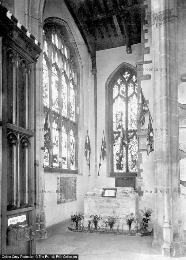 Bury St Edmunds, St Mary's Church, Suffolk War Memorial 1929