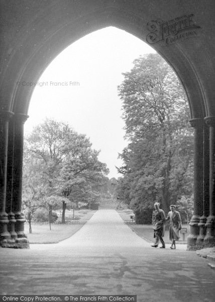 Photo of Bury St Edmunds, The Abbey Gardens From The Gateway c.1955