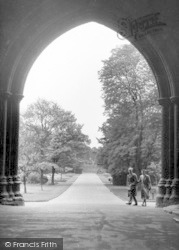 The Abbey Gardens From The Gateway c.1955, Bury St Edmunds