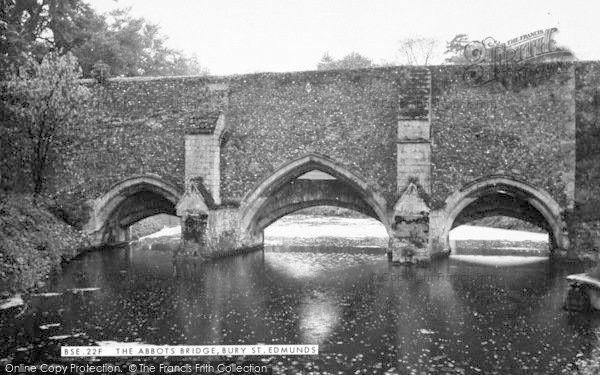 Photo of Bury St Edmunds, The Abbots Bridge c.1955