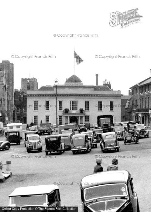 Photo of Bury St Edmunds, The Athenæum, Angel Hill c.1955