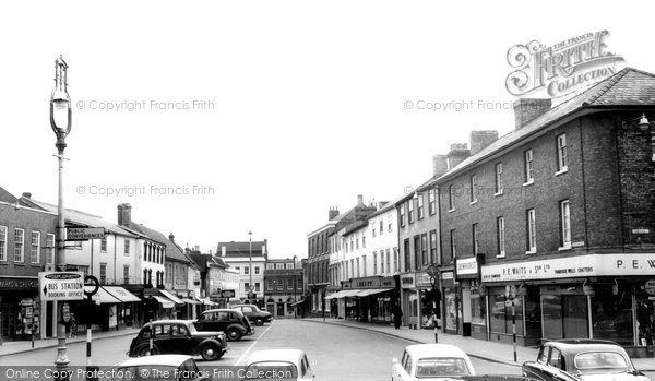 Photo of Bury St Edmunds, The Buttermarket c.1965