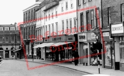The Buttermarket Shops c.1965, Bury St Edmunds