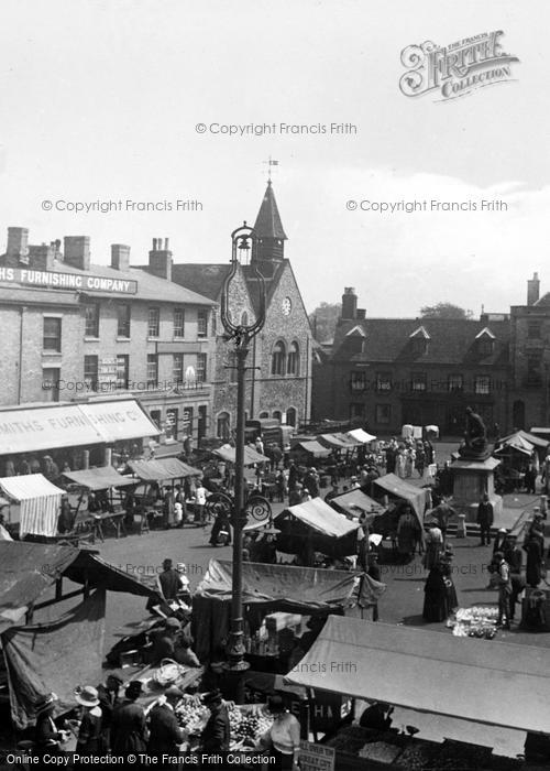 Photo of Bury St Edmunds, The Cornhill Market 1922