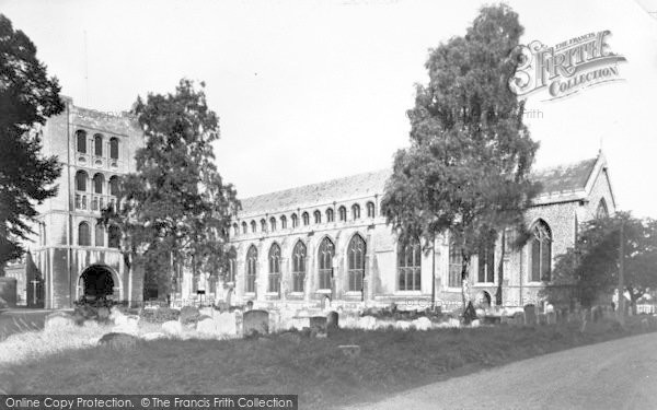 Photo of Bury St Edmunds, The Norman Tower And Cathedral c.1955