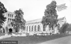 The Norman Tower And Cathedral c.1955, Bury St Edmunds