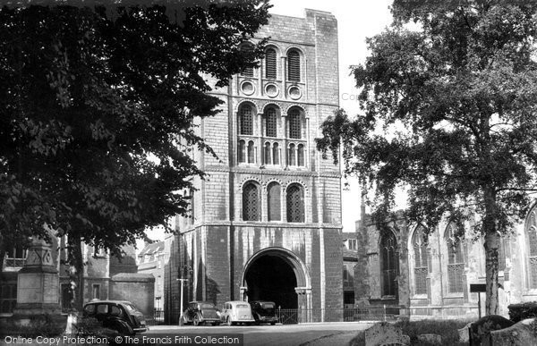 Photo of Bury St Edmunds, The Norman Tower c.1955