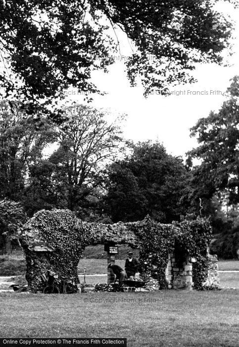 Photo of Bury St Edmunds, The Ruins, Conservation Workers c.1955