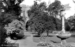 The Sundial And Abbey Gate c.1955, Bury St Edmunds