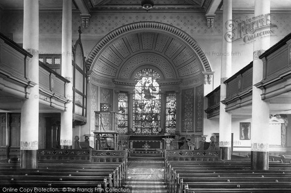 Photo of Bury, St John's Church Interior 1895