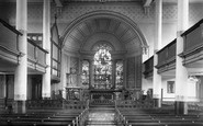 Bury, St John's Church interior 1895